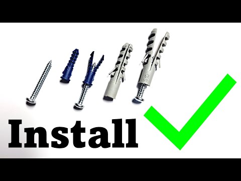 How to Install a Plastic Drywall Anchor - Right AND Wrong Drill Bit