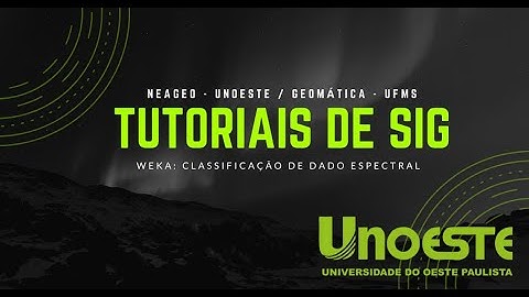 Weka: Classificação de Dado Espectral