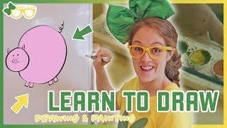 Learn How To Draw a Farm Animal | Drawing and Painting with Shapes
