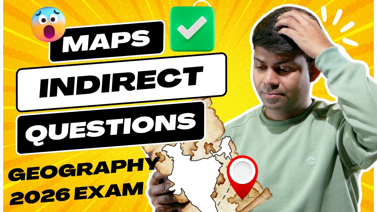 ICSE Class 10 Map Work 🔥 Indirect Map Questions Strategy | Geography