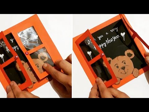 New year card🥂🎉 || handmade crafts Handmade New Year Card | Happy New Year Card Idea| Creative New Year Card - YouTube