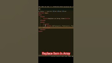 Replace Item in Array javascript  | Array replace | Array Short Video #shorts
