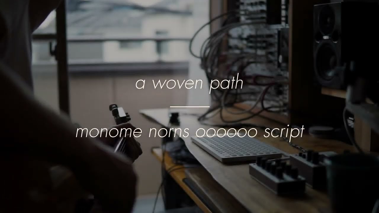 a woven path - monome norns acoustic guitar improvisation