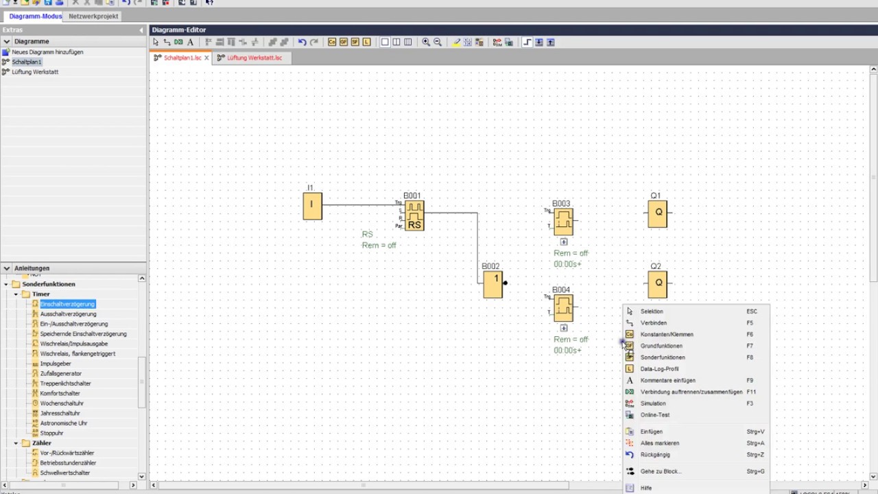 Siemens LOGO Wechslerkontakt Software - YouTube
