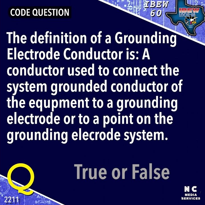 The definition of a Grounding Electrode Conductor is: A conductor used