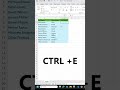 Excel Flash Fill Shortcut | CTRL + E Magic Trick Magic Shortcut You Didn't Know! #excel #excelxyz