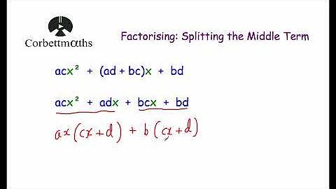 Why Splitting the Middle Works - Corbettmaths