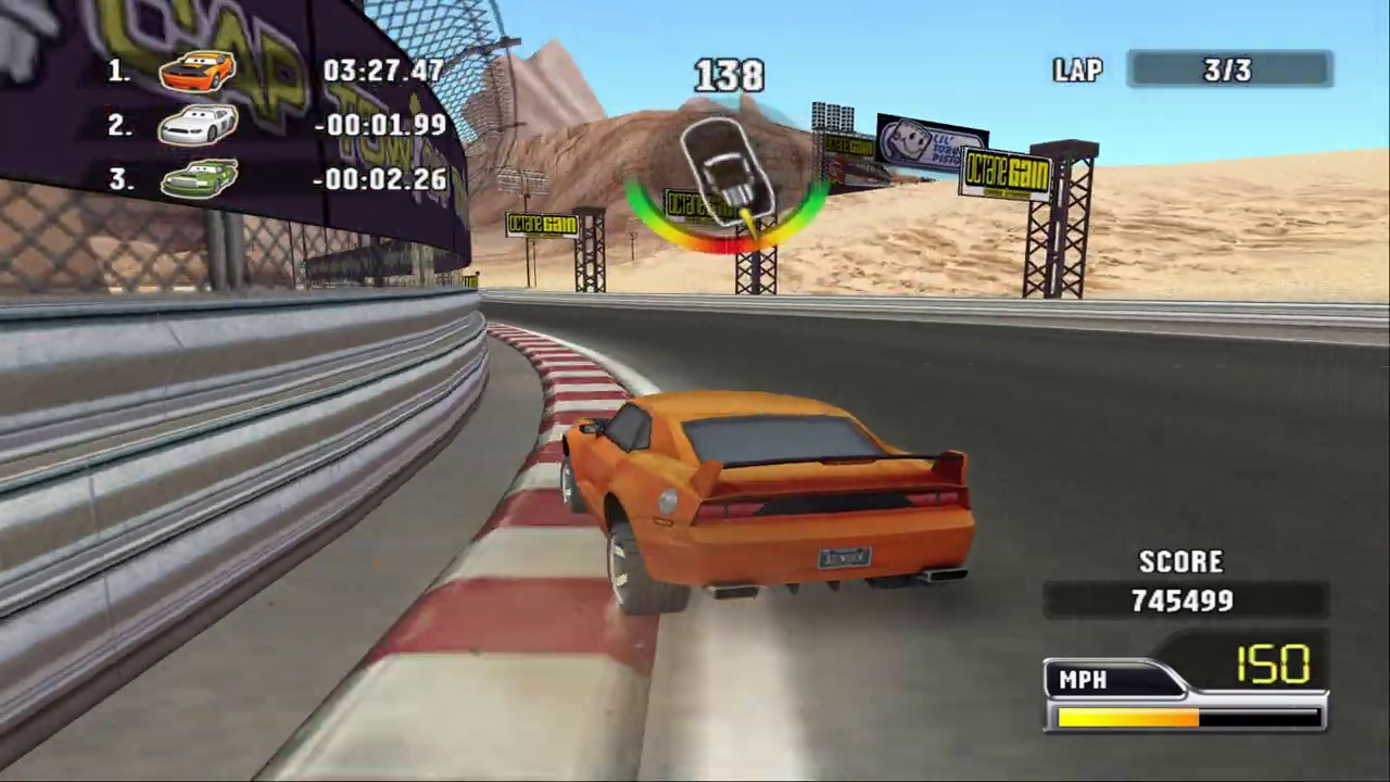 Cars Race-O-Rama (PS2 Gameplay) 