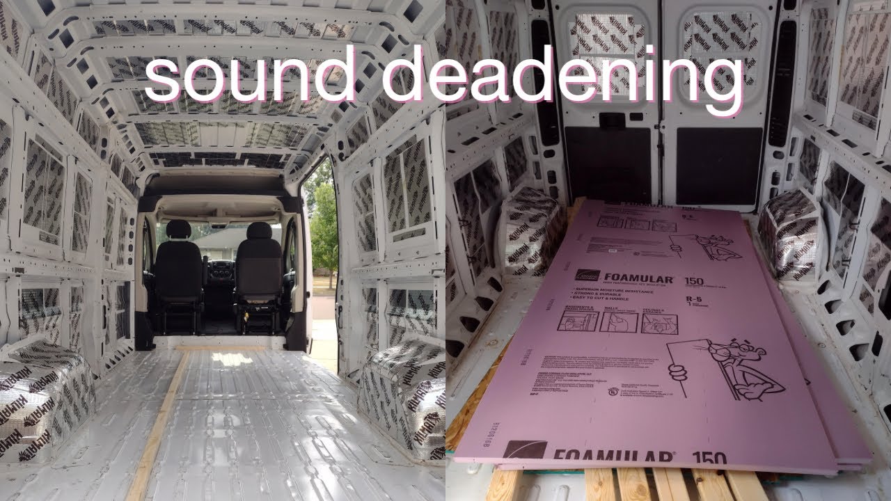 van build: sound deadening - YouTube