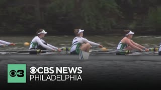 Hundreds of athletes brave soggy weather for the 85th Jefferson Dad Vail Regatta