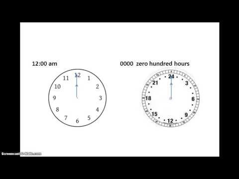 what is 7 o clock in military time