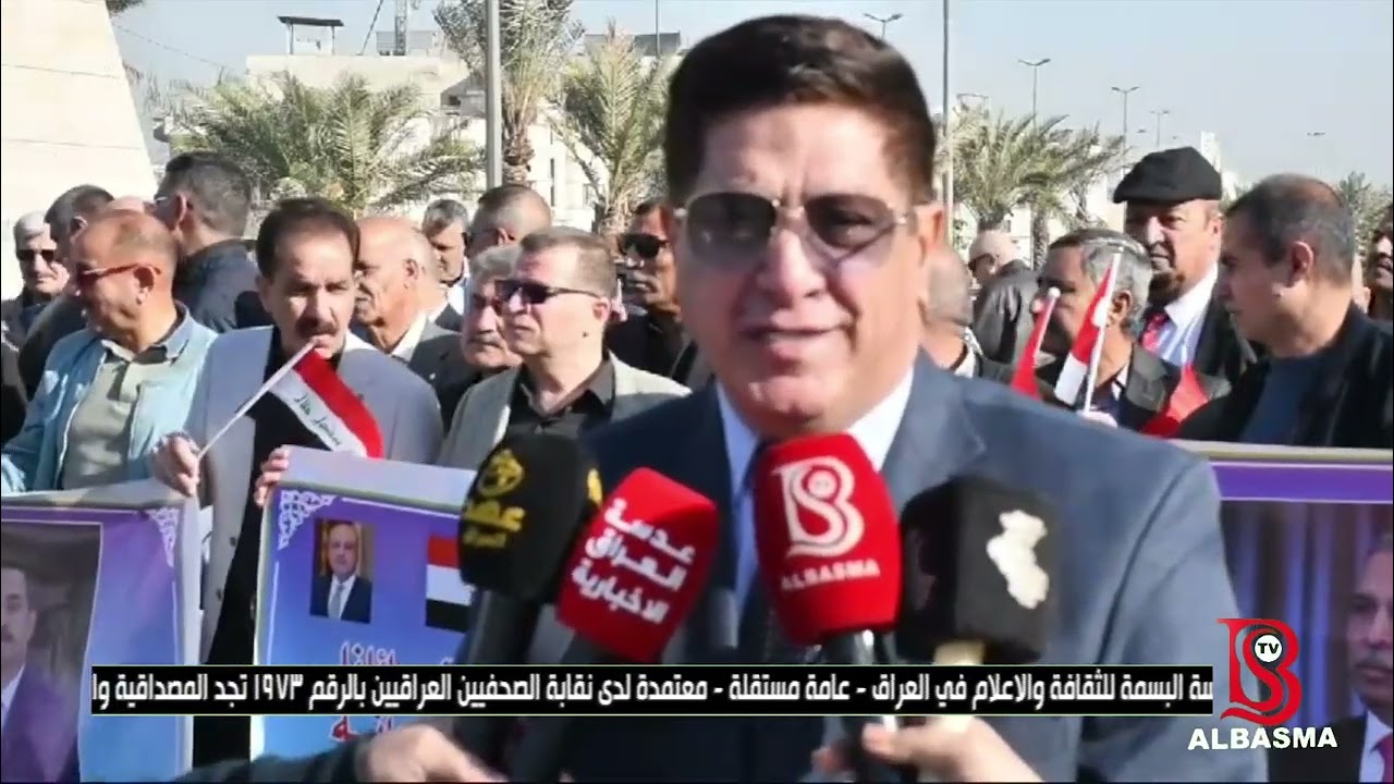 منتسبي جمعية مساكن الضباط يتظاهرون مطالبين بحقوقهم في الحصول على قطعة ارض