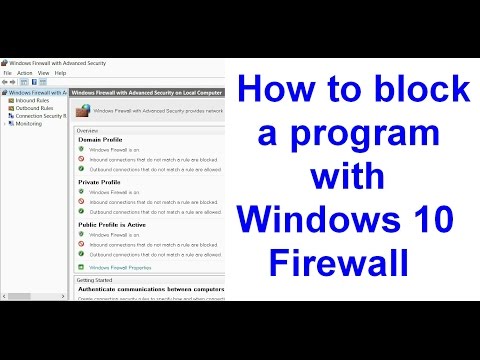 Cara memblokir program dengan Windows 10 firewall
