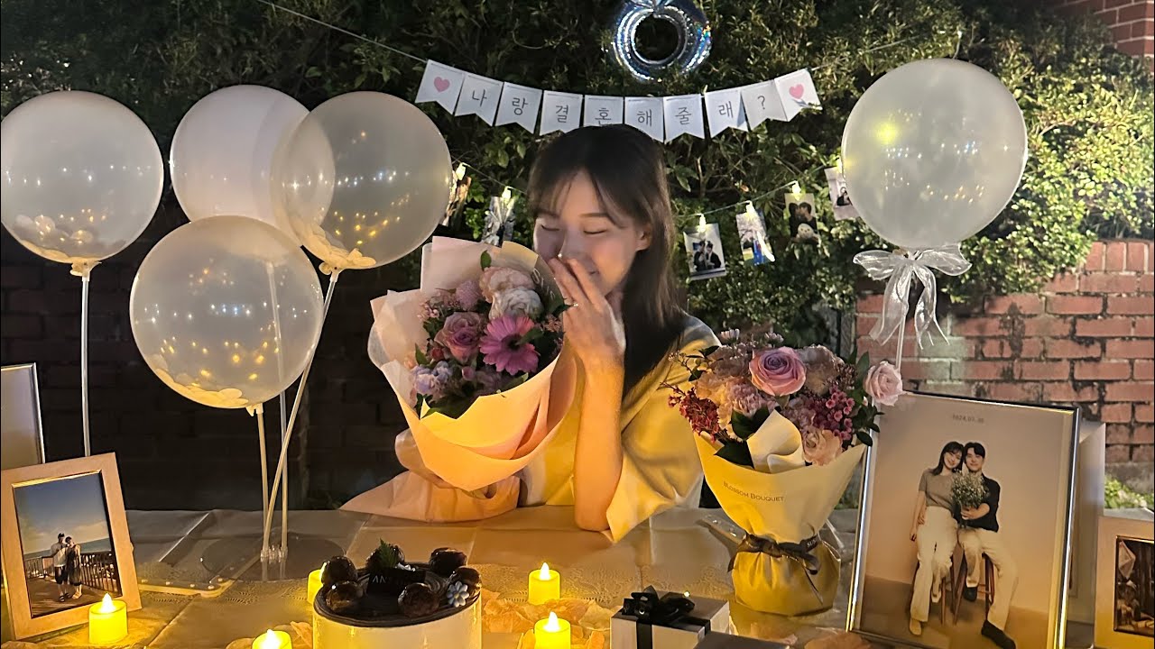 한일 커플 끝…🕊️ㅣ結婚します💍ㅣ가족분들이 함께 준비해주신 단 하나의 프로포즈에서 감동...ㅣ정신없는 혼인신고의 하루