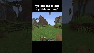 the worst secret entrance.. 😭😭💔 #minecraft #minecraftmemes