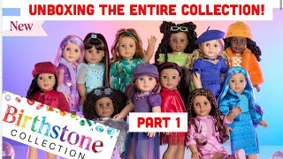 Unboxing Opening Review of ALL New AG American Girl COMPLETE Birthstone Collection Outfits Part 1