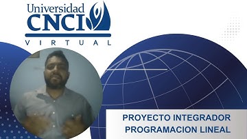 Proyecto integrador, programación lineal, cnci virtual, AL104657