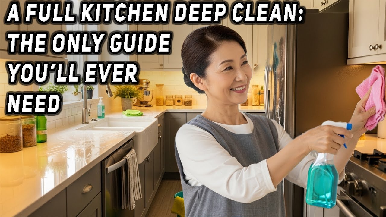 A FULL KITCHEN DEEP CLEAN: THE ONLY GUIDE YOU’LL EVER NEED - YouTube