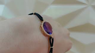 Video: Amethyst and diamond bracelet NEW WAVE.