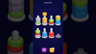 How to Beat Nut Sort Level 21 | Nut Sort Level 21 Walkthrough