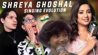 Waleska & Efra react to Shreya Ghoshal Singing Evolution (1996 To 2024)