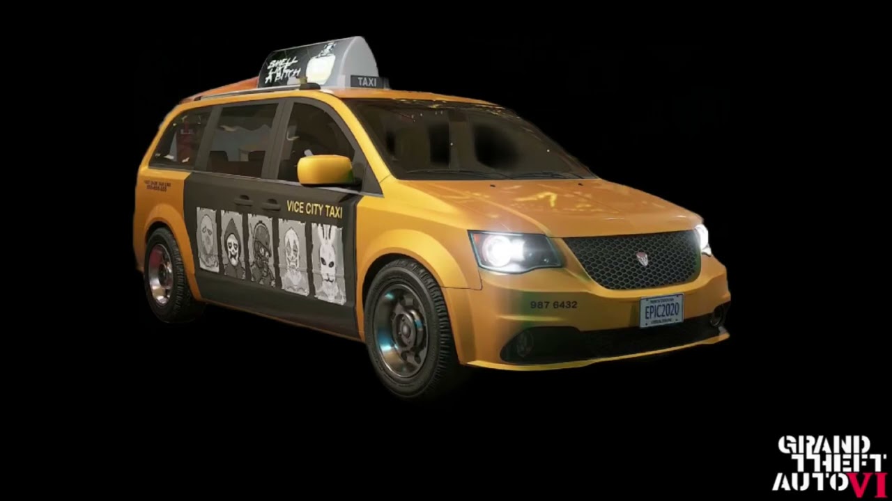 GTA: VI®️| Trailer 2 Bravado Veh. | 2020 Bravado Vice City Taxi Cab | Model Unknown | Minivans | FWD