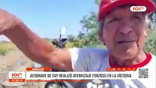 Chiclayo: aeronave de FAP realizó aterrizaje forzoso en La Victoria