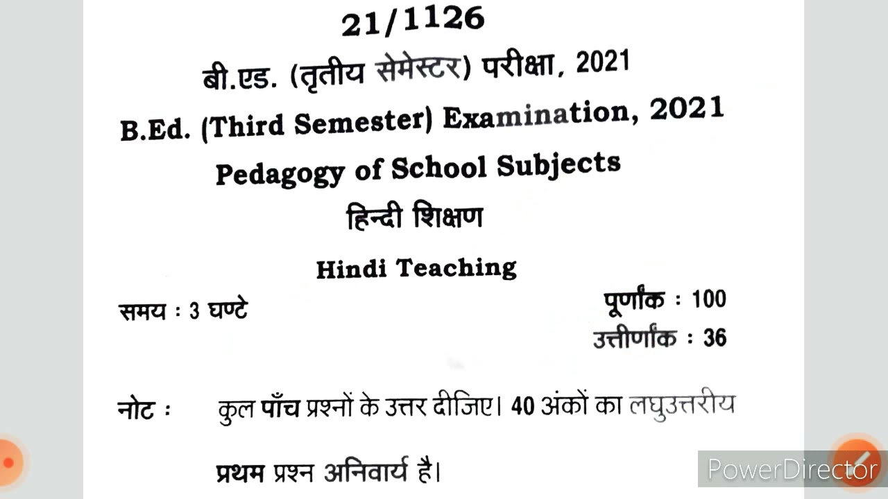 Mgkvp B Ed Syllabus 2024