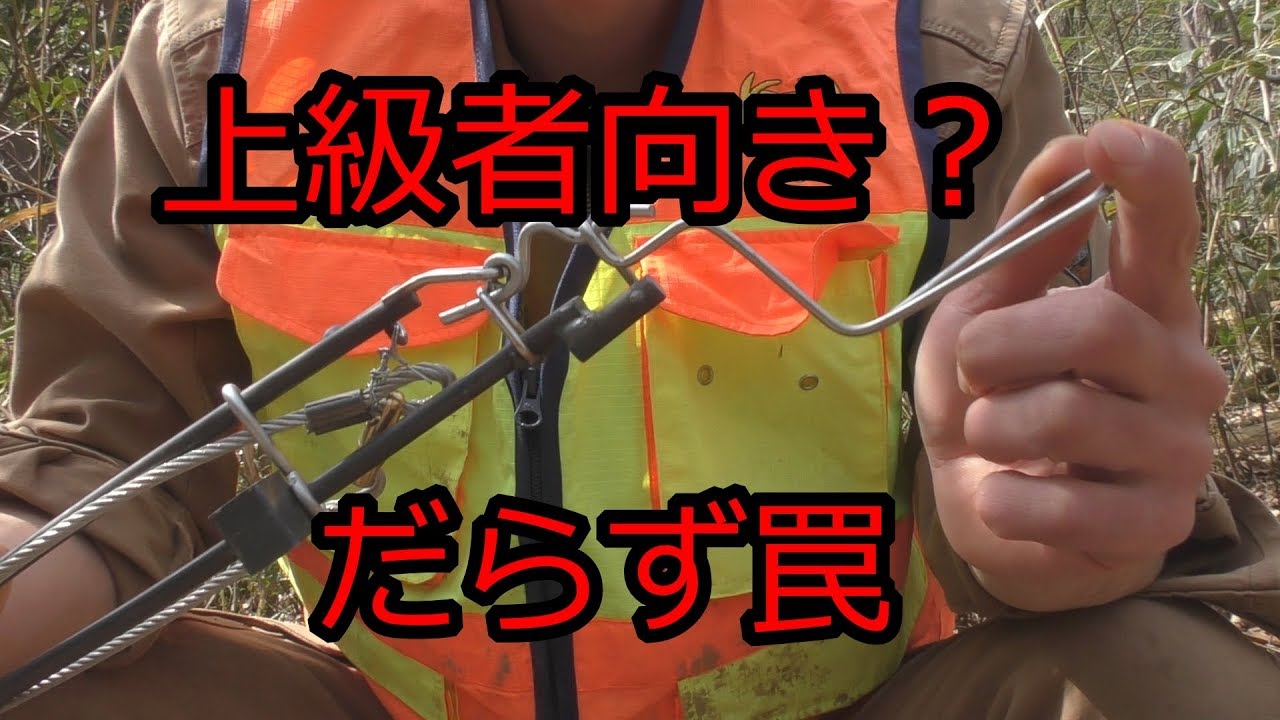 だらず罠についての考察※くくり罠に興味・関心のある方のみご視聴 