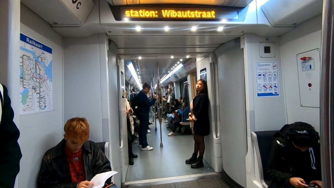Amsterdam Metro Ride - Amstel Station to Nieuwmarkt | 04/10/22 | NL
