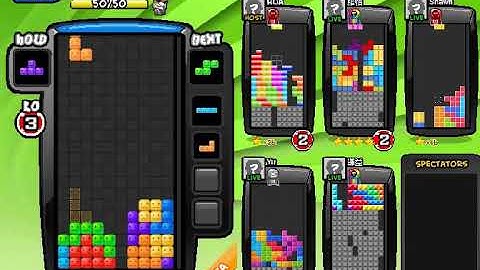 Tetris Battle - Free Style T-Spin 290 lines sent