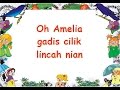 AMELIA LIRIK - Lagu Anak - Cipt. A.T. Mahmud - Musik Pompi S.