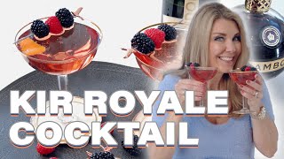 Kir Royale - A classic champagne cocktail!