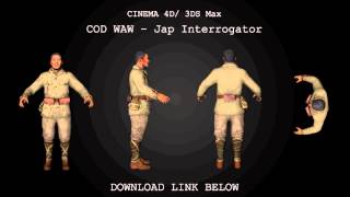 Cinema 4D/ 3DS Max | CoD WaW Jap Interrogator Model Download
