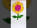 Cute Flower Drawing 🌸 Easy &amp; Quick Sketch #shorts