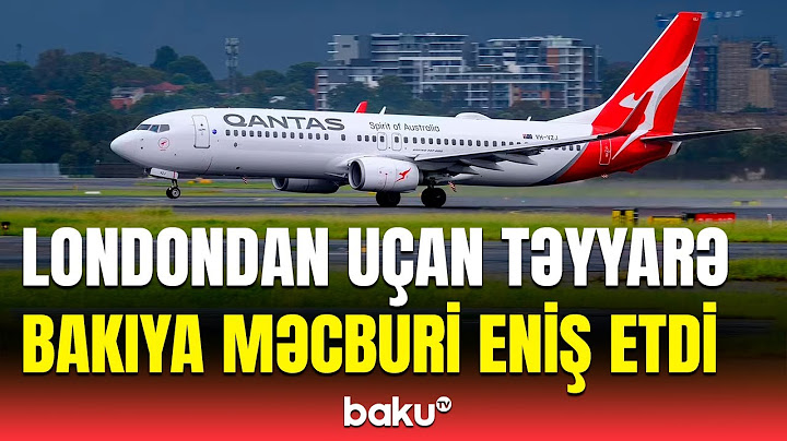 Bakı üzərindən uçan təyyarədə qorxulu anlar | Hadisə barədə təcili açıqlama