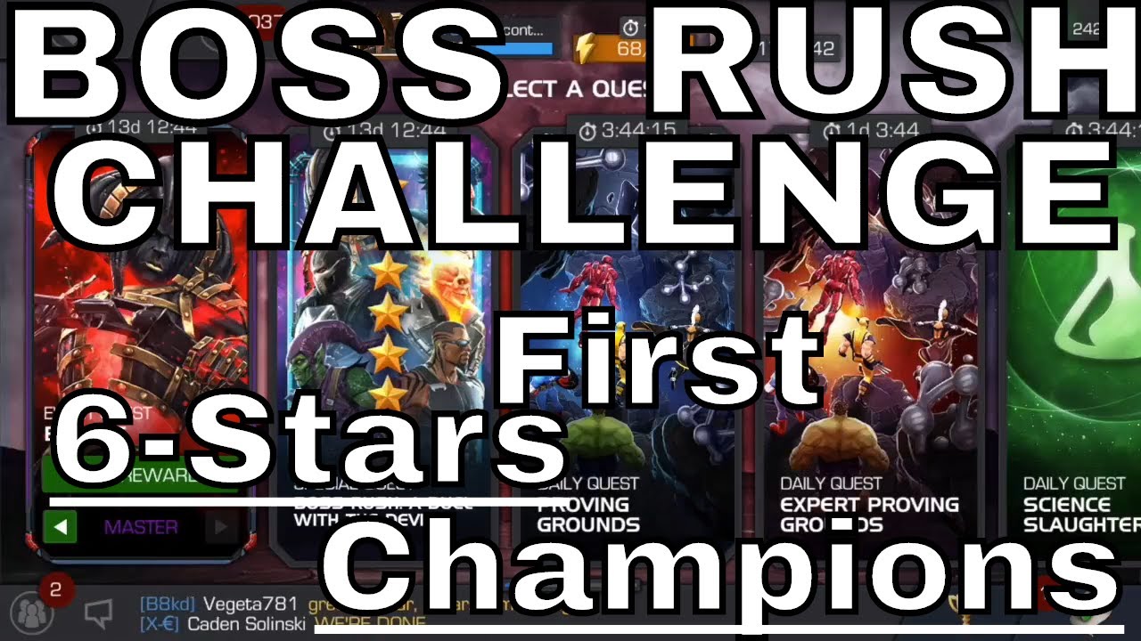 Boss Rush Challenge : Our first look at 6 Star Champions!