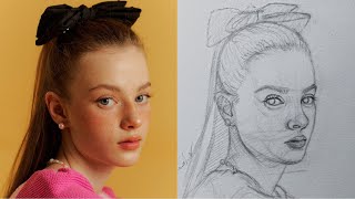 Draw a Stunning Girl's Face with Loomis Method