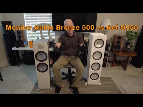 Kef Q950 vs Monitor Audio Bronze 500, Tower Speaker Review Comparison | 8 inch woofers | Home Audio