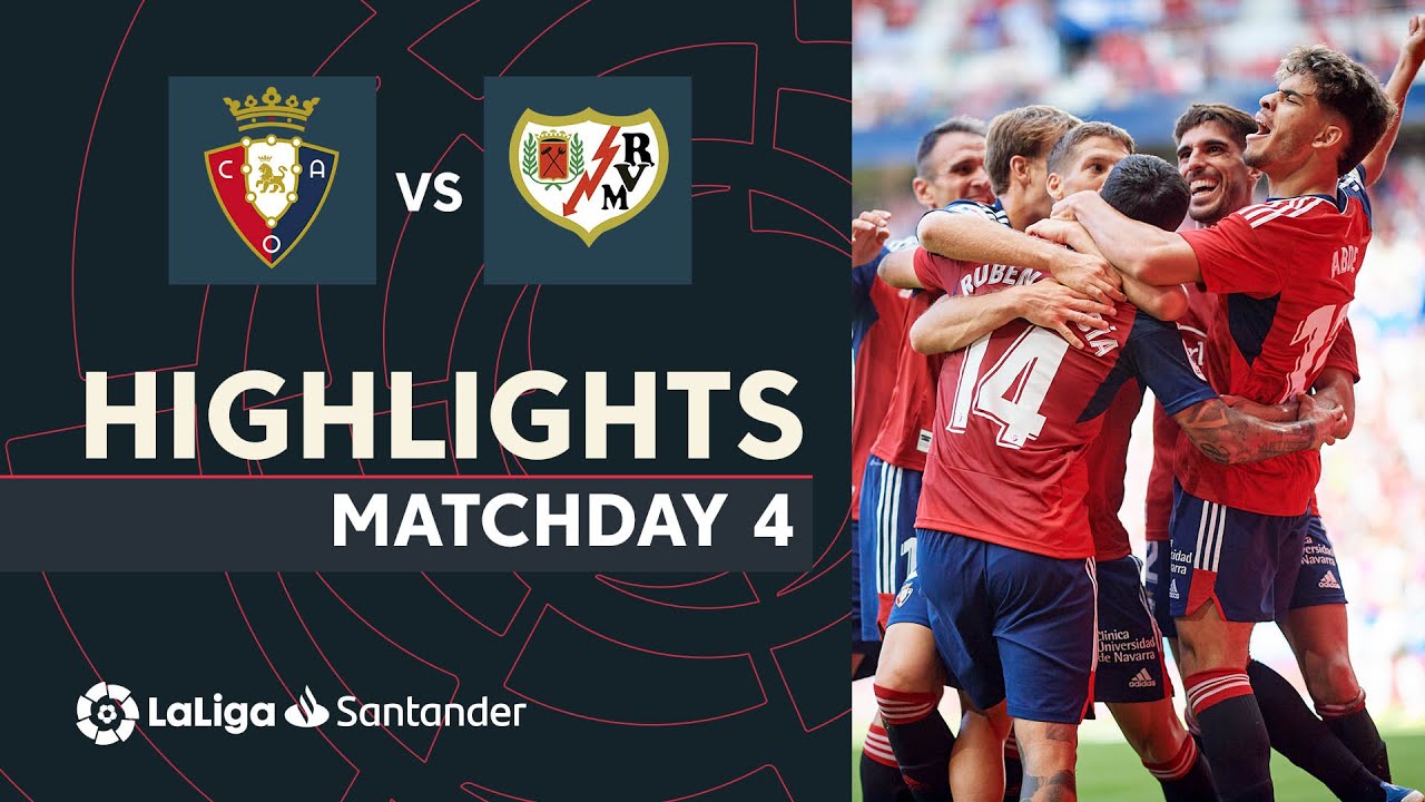 Osasuna vence Rayo Vallecano com gol nos acréscimos