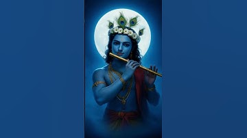 Divine Beauty of Lord Krishna | Peaceful Flute Melody Under Full Moon