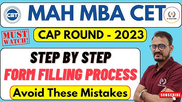 MBA CET - CAP ROUND 2023 - Step By Step Form Filling Process | Avoid These Mistakes.