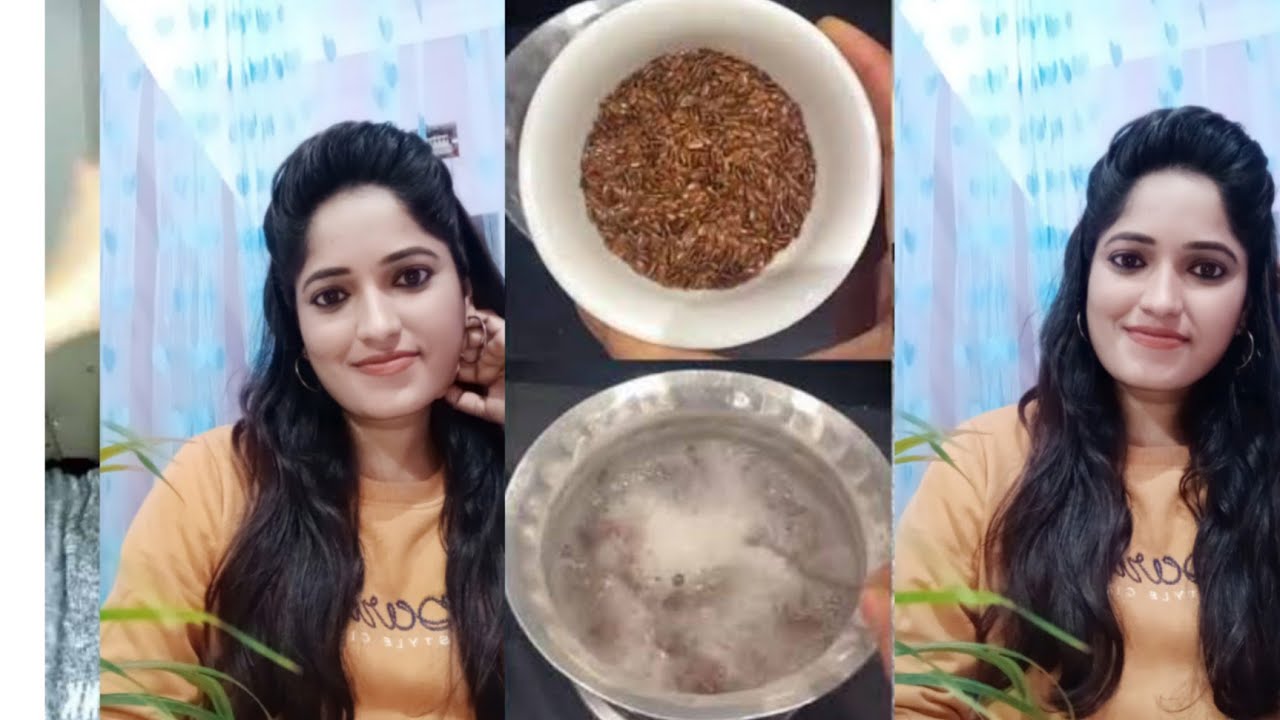 FlaxSeed Gel as a Hair Mask in Telugu , for rapid Hair growth smooth