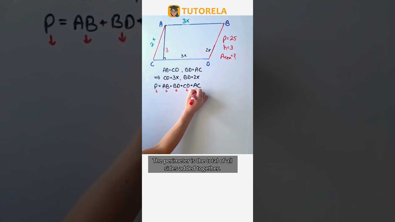 Calculate Area of Parallelogram Given Perimeter & Height 
