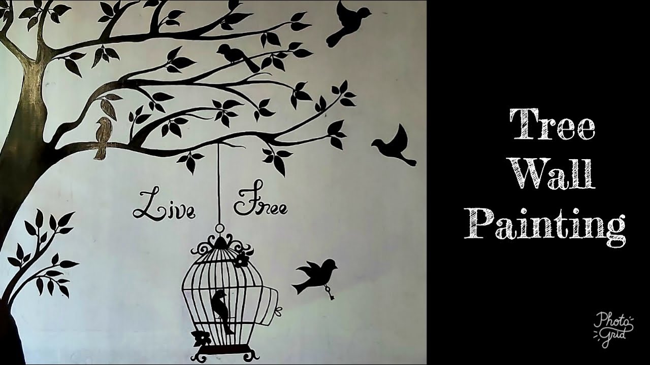 Tree Wall Painting YouTube