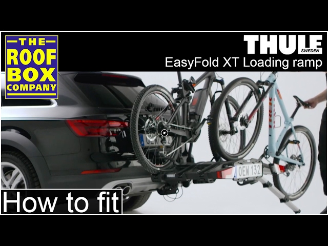 Thule EasyFold XT bike carrier loading Ramp - How to fit 