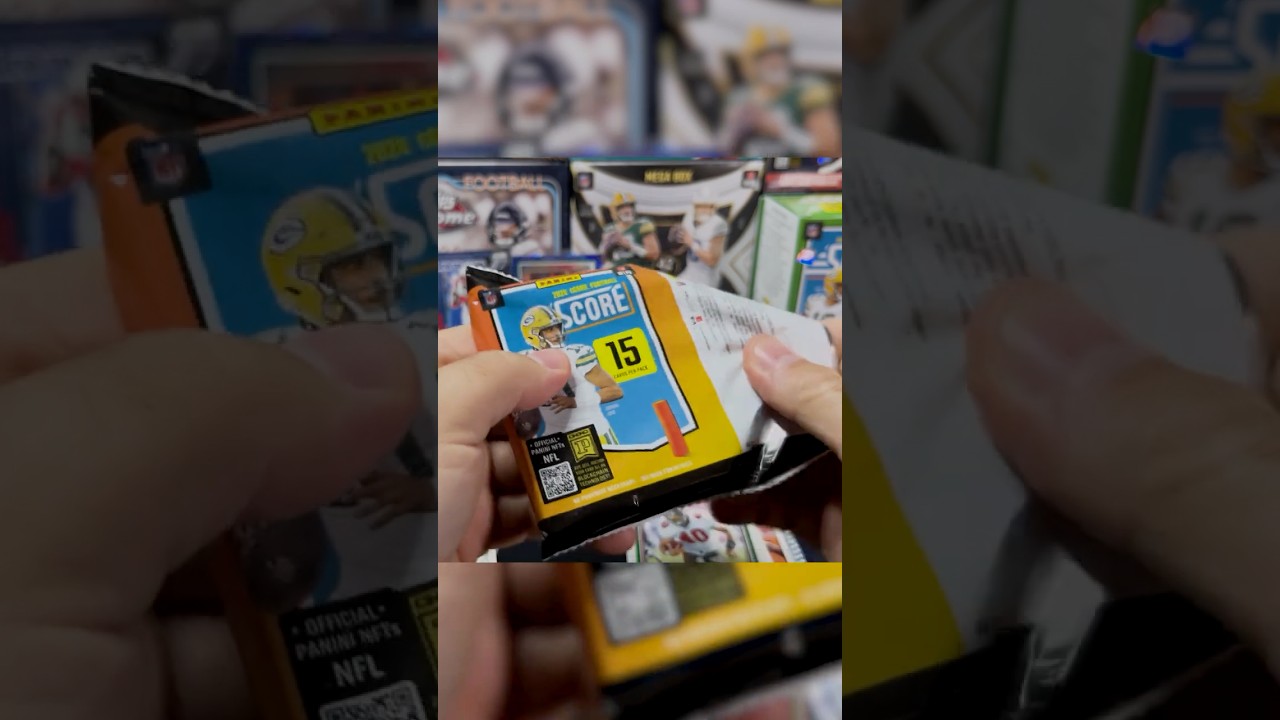 Pulling a Case Hit in 2025 Score Football Hobby Blaster! 