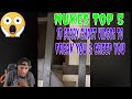 Nuke&#39;s Top 5 - 10 SCARY Ghost Videos To FREAK YOU &amp; CREEP YOU (REACTION)