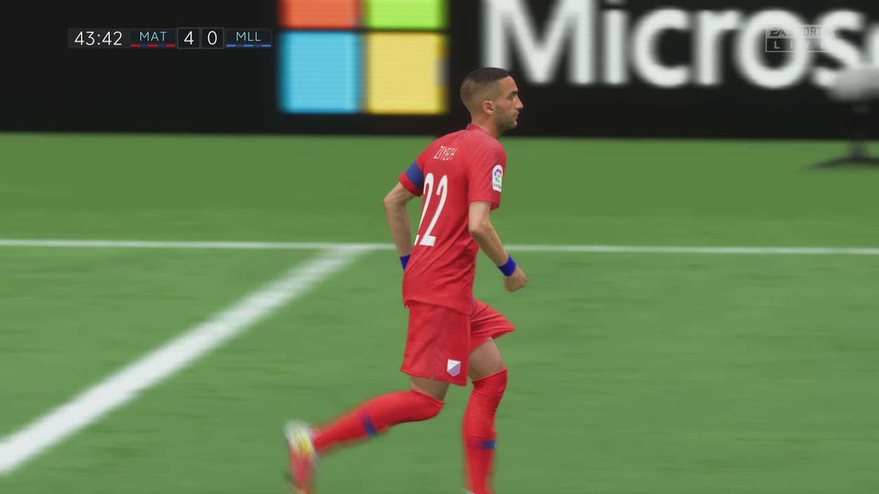 Hakim Ziyech with an amazing curve goal MAT Tetouan against RCD Mallorca FIFA 22