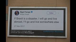 @ByDonkeys Brexit poster Eagles Meadow Wrexham